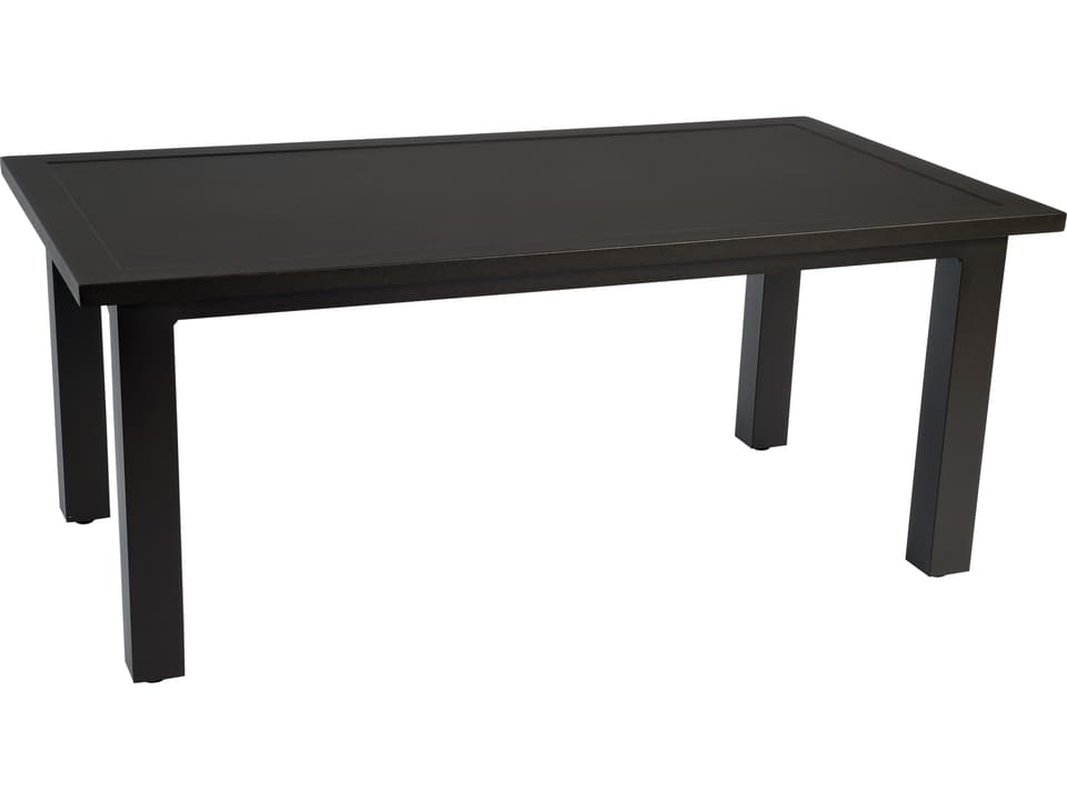 Elemental 24 x 44 Inch Rectangular Aluminum Coffee Table
