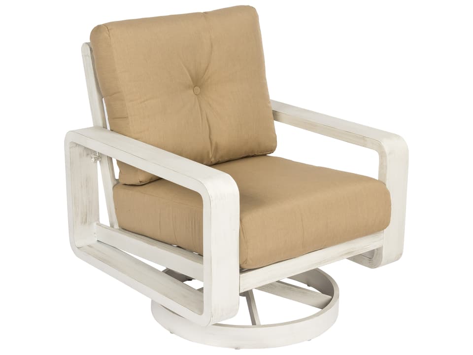 Vale Swivel Lounge Chair Aluminum Frame
