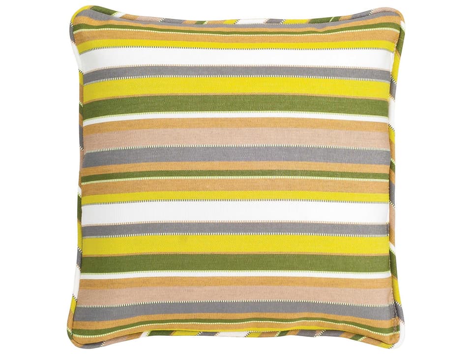 20 Inch Square Outdoor Throw Pillow with Faux Down Fill