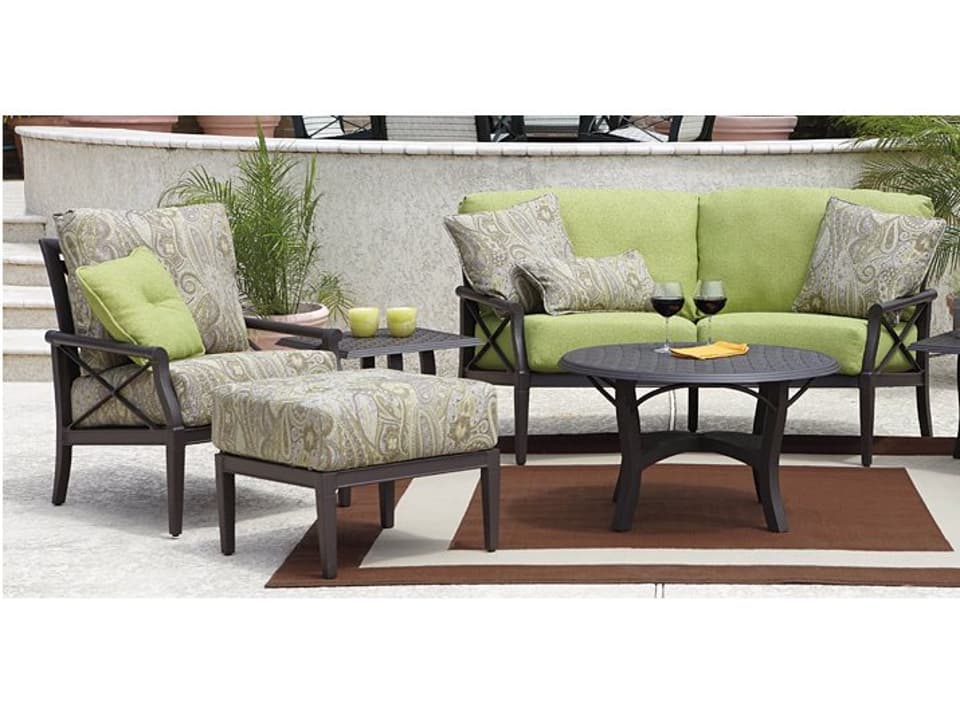 Andover Cushion Aluminum Patio Lounge Set