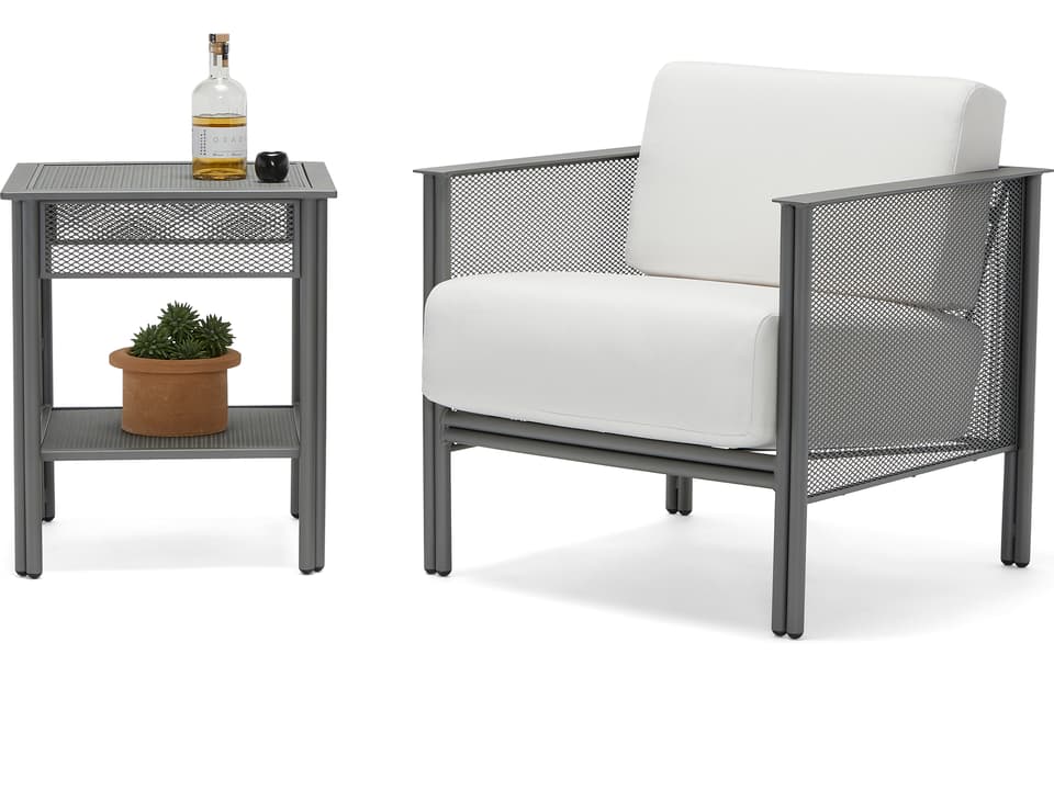 Jax Wrought Iron Cushion Lounge Set