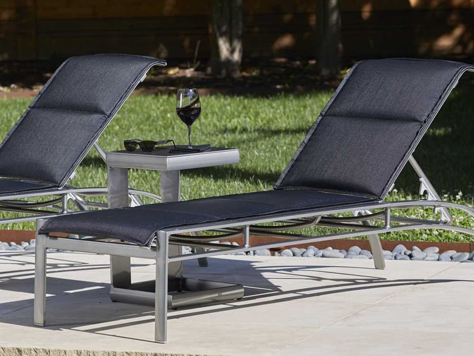 Metropolis Padded Sling Aluminum Outdoor Lounge Set