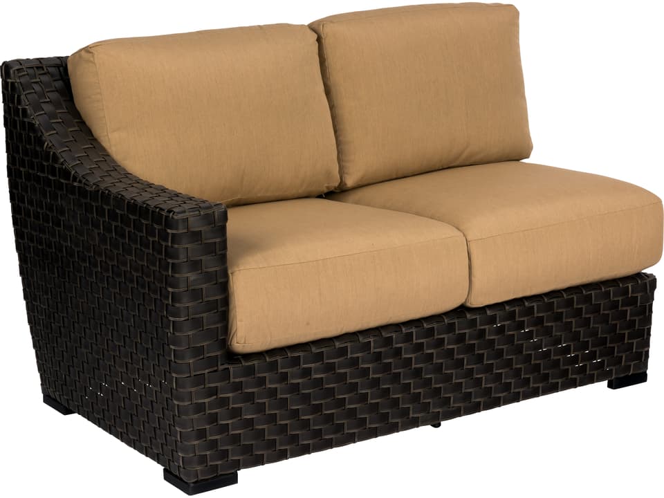 Cooper Wicker Amazon Mahogany Right Arm Outdoor Loveseat