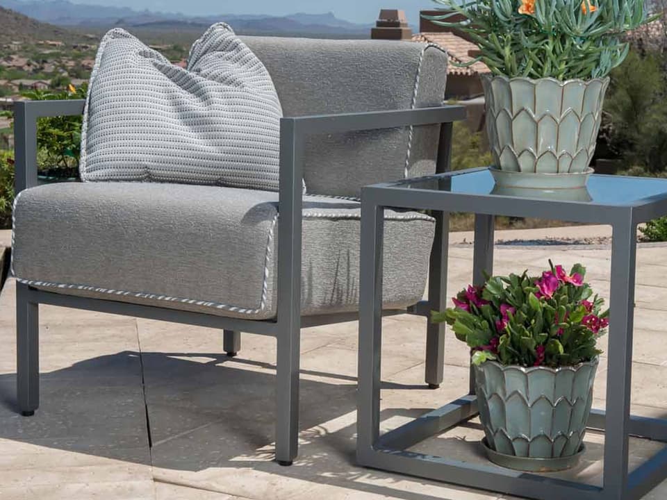 Salona Cushion By Joe Ruggiero Aluminum Outdoor Patio Lounge Set
