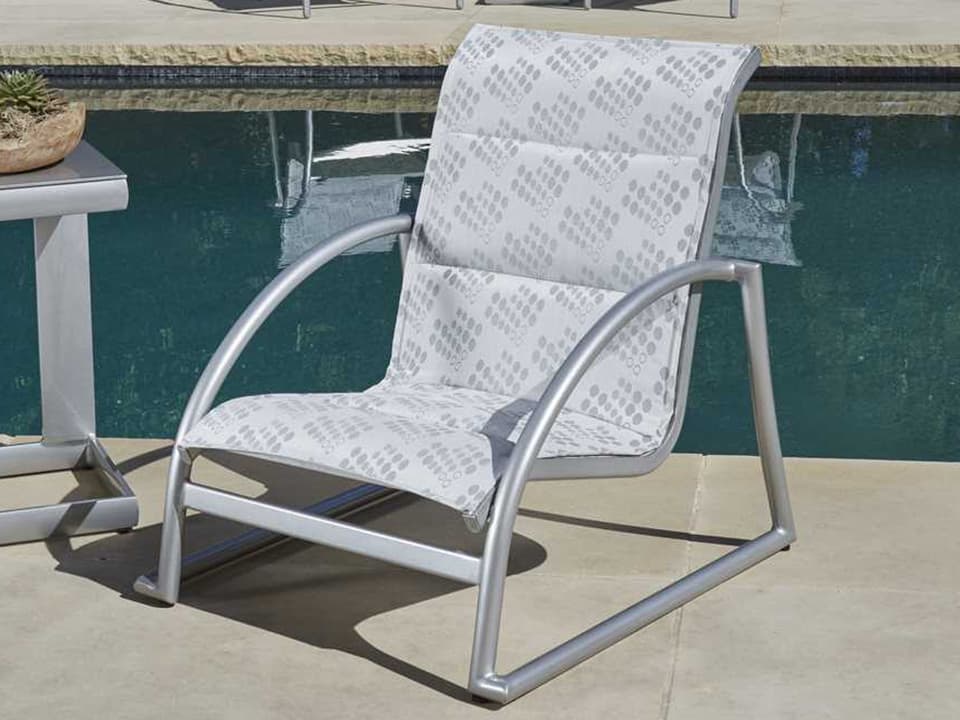 Tribeca Padded Sling Aluminum Outdoor Patio Lounge Set