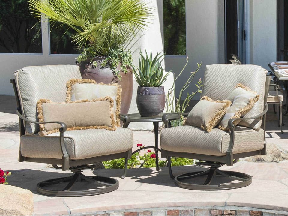 Wiltshire Cast Aluminum Cushion Patio Lounge Set