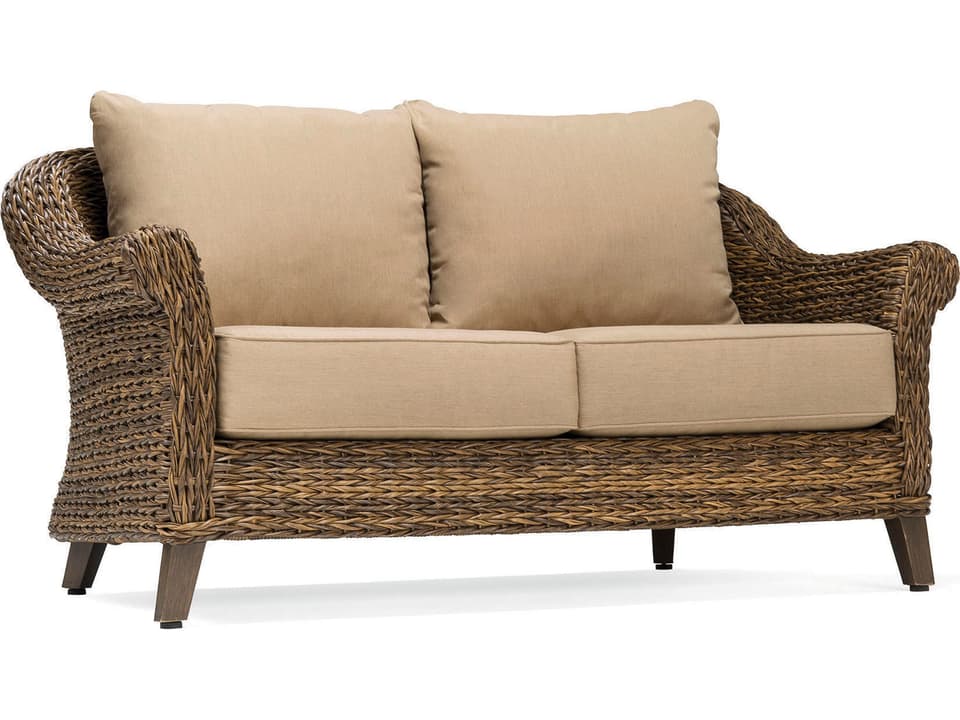 Cayman Quick Ship Wicker Outdoor Patio Loveseat