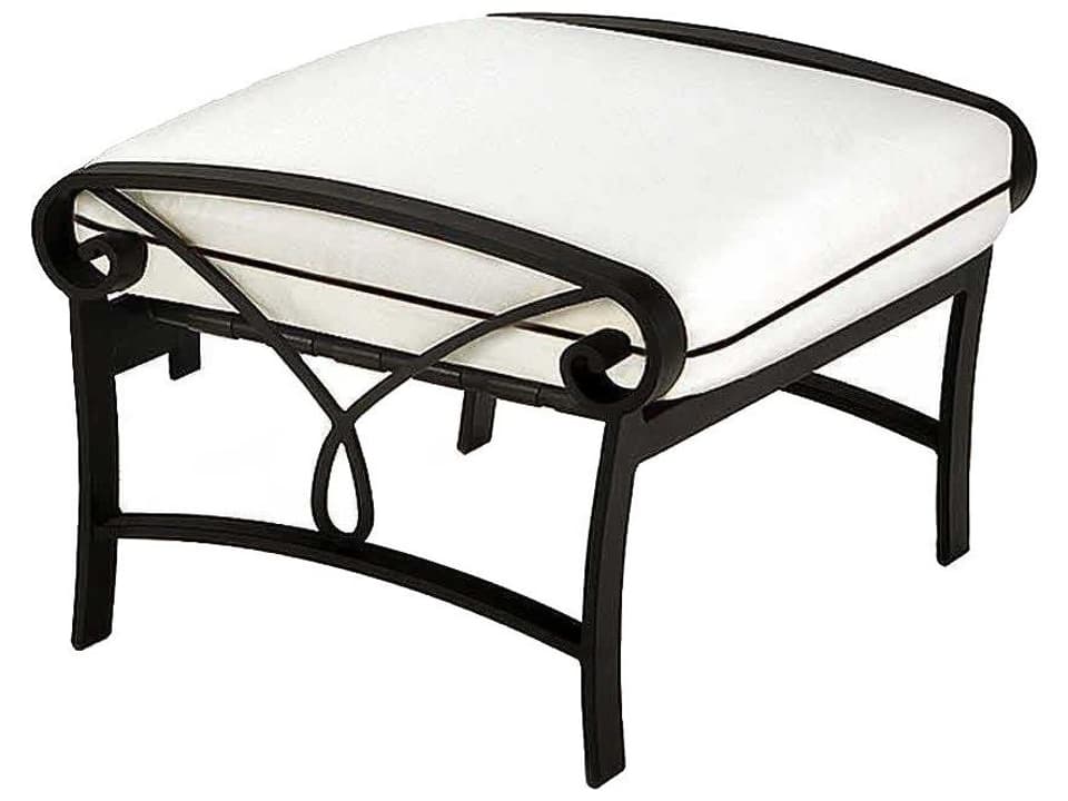 Palazzo Aluminum Cushion Patio Ottoman