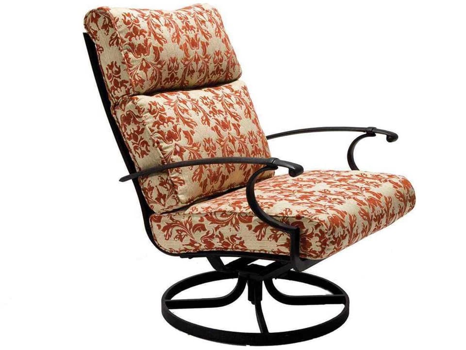 Manor Deep Seating Aluminum Cushion Ultra Swivel Tilt Arm Lounge Chair