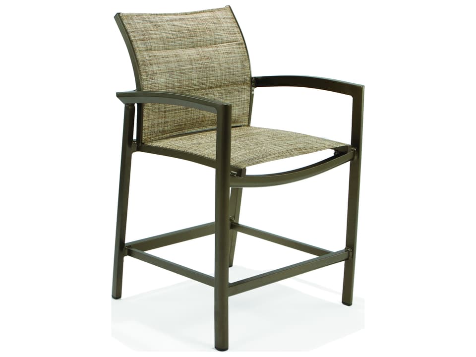 Whitlock Padded Sling Aluminum Outdoor Counter Stool