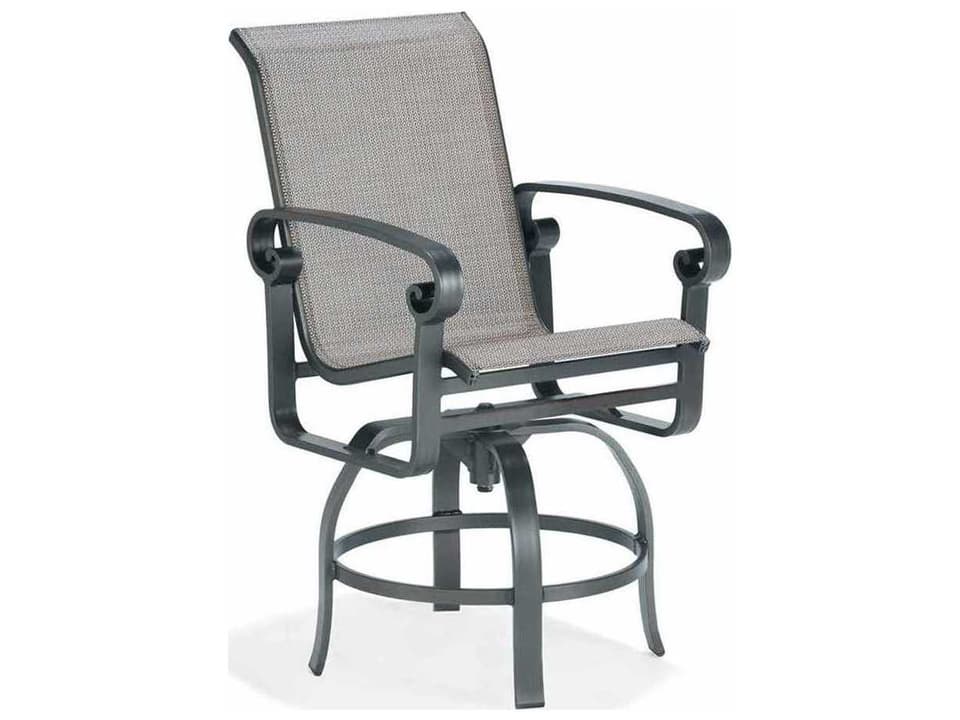 Palazzo Sling Aluminum Arm Swivel Balcony Height Stool