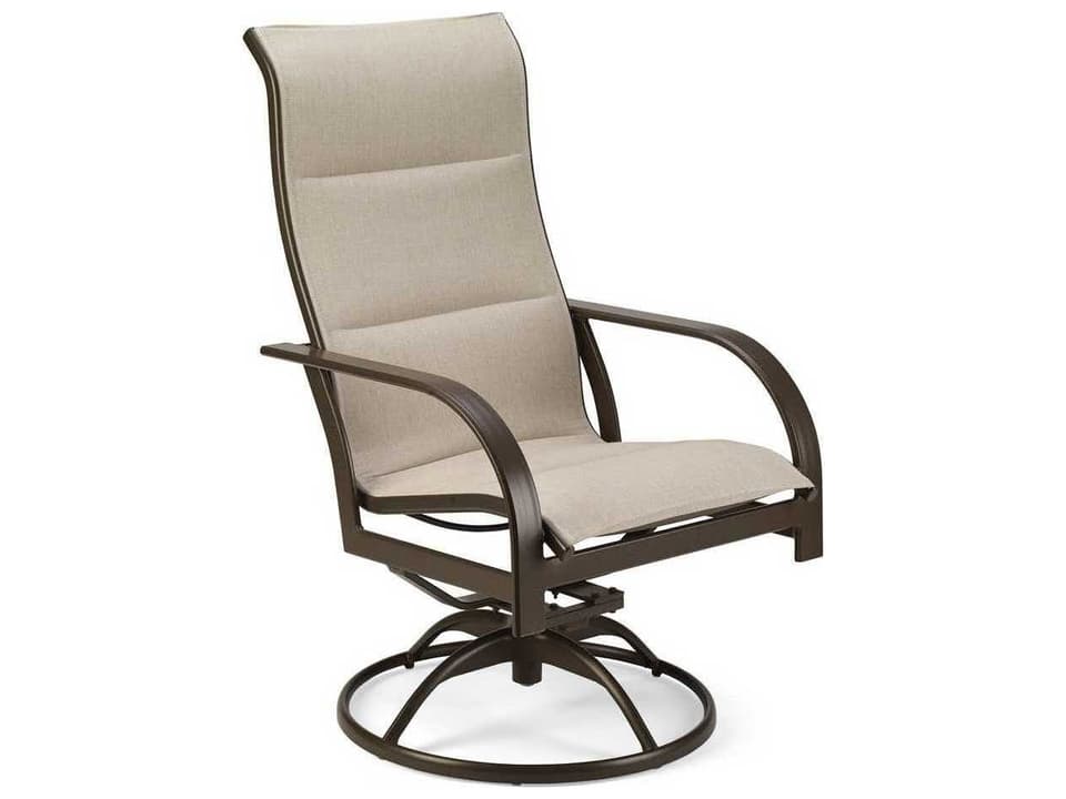 Key West Padded Sling Aluminum Ultimate High Back Swivel Tilt Chair