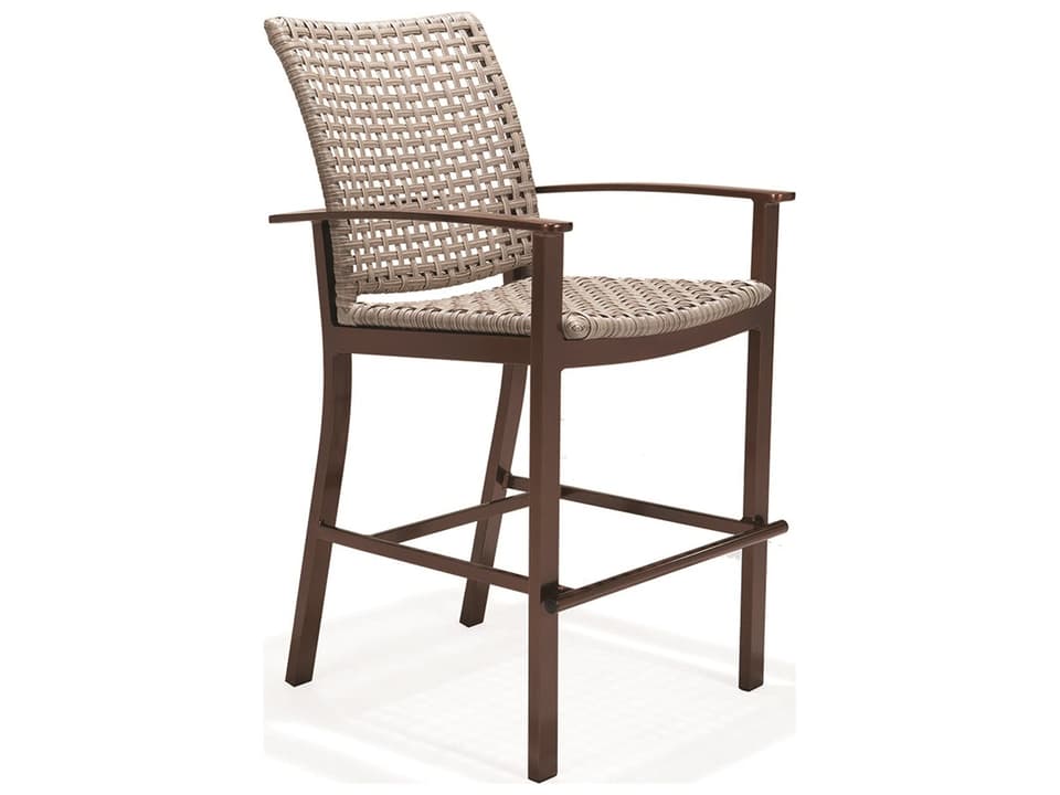 Jasper Woven Aluminum Outdoor Patio Bar Stool