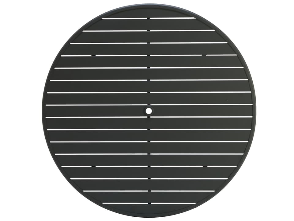 Alternative Slat Extruded Aluminum Round Top with Umbrella Hole