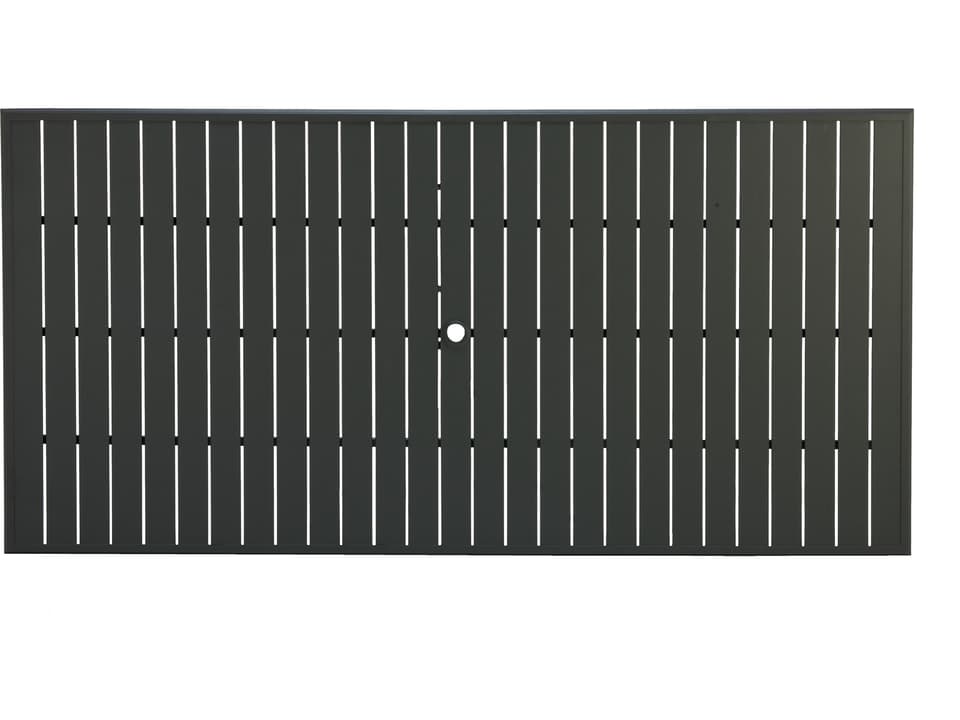 Alternative Slat Extruded Aluminum Rectangular Top with Umbrella Hole
