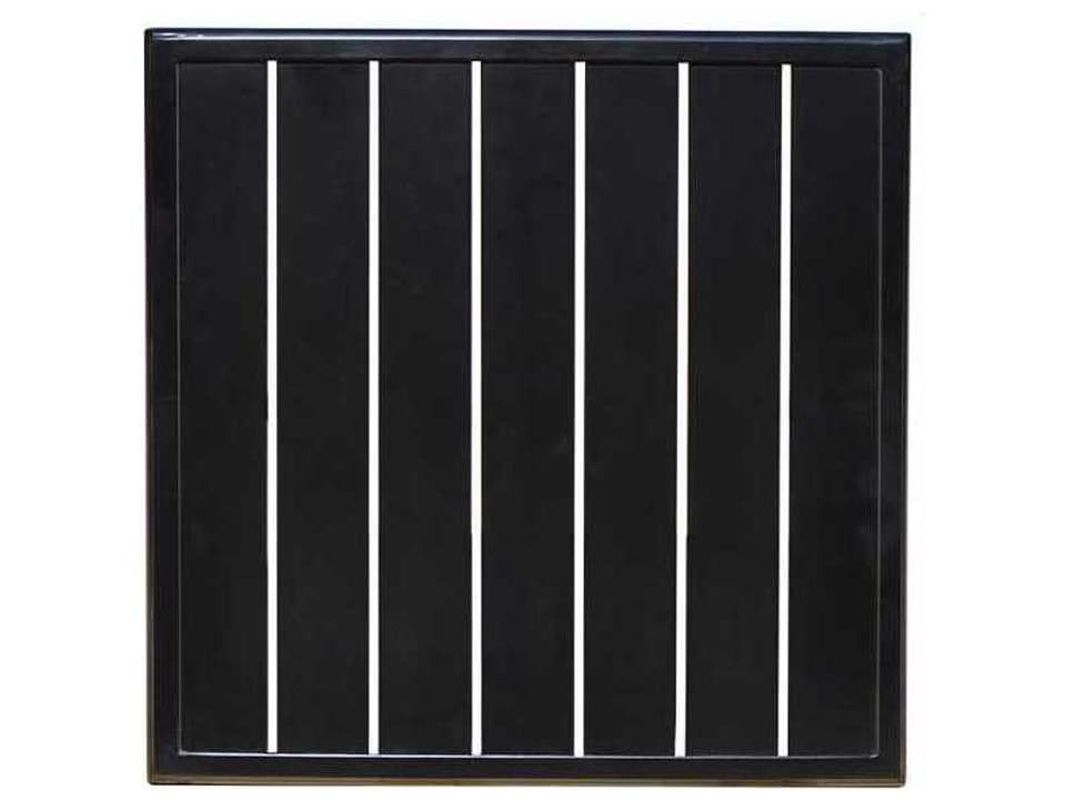 Alternative Slat Extruded Aluminum 23.5-Inch Square Table Top