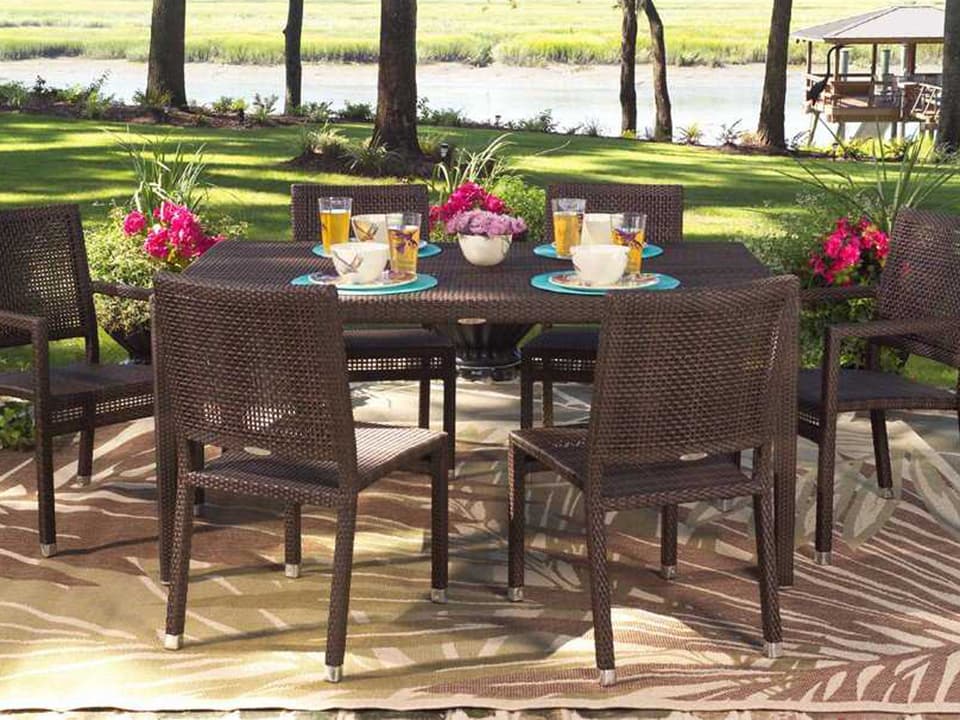 Whitecraft All Weather Wicker Outdoor Patio Dining Set