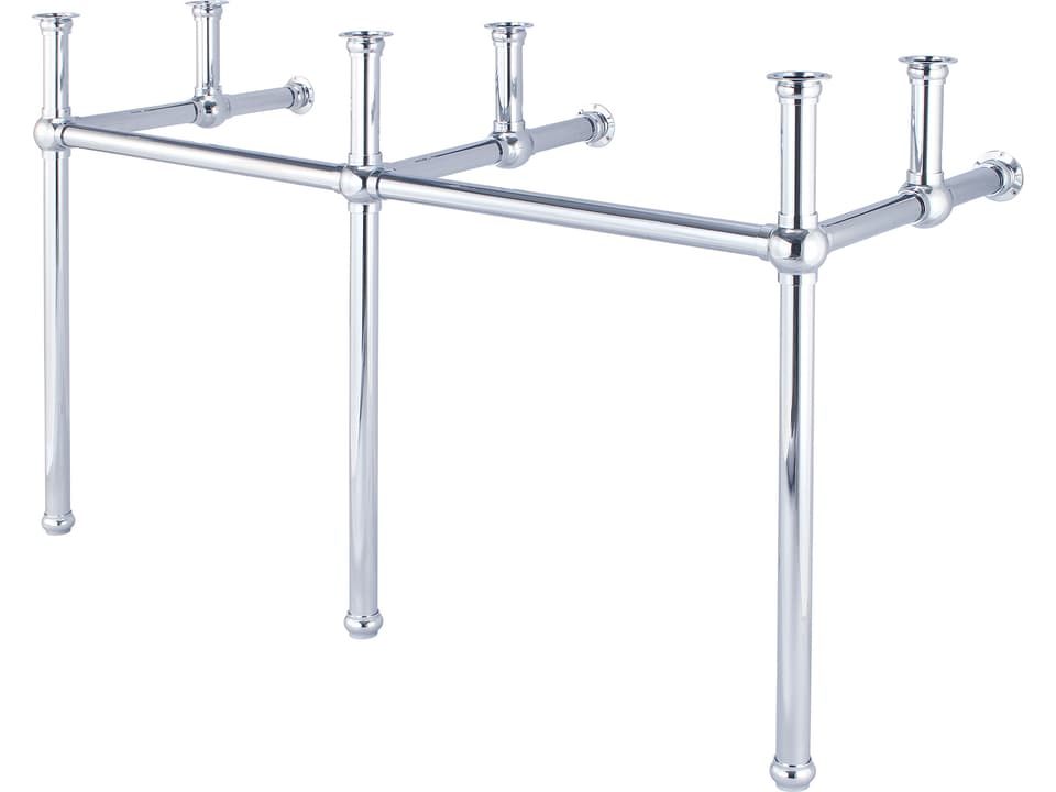 Embassy 60 Inch Double Wash Stand in Chrome Finish