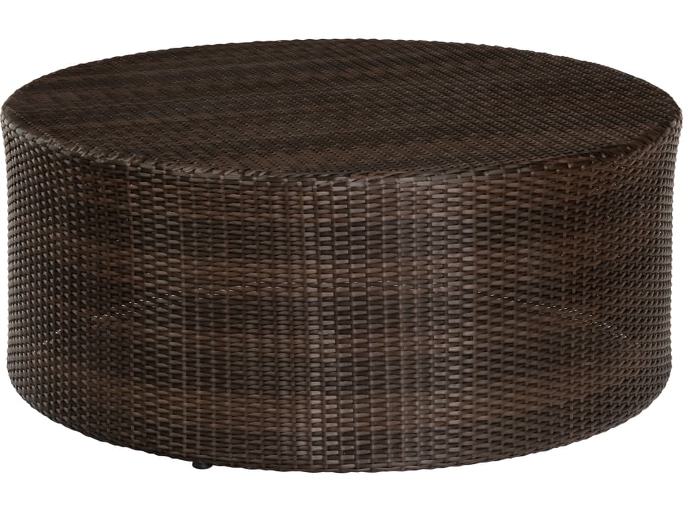 Saddleback Round Wicker Coffee Table