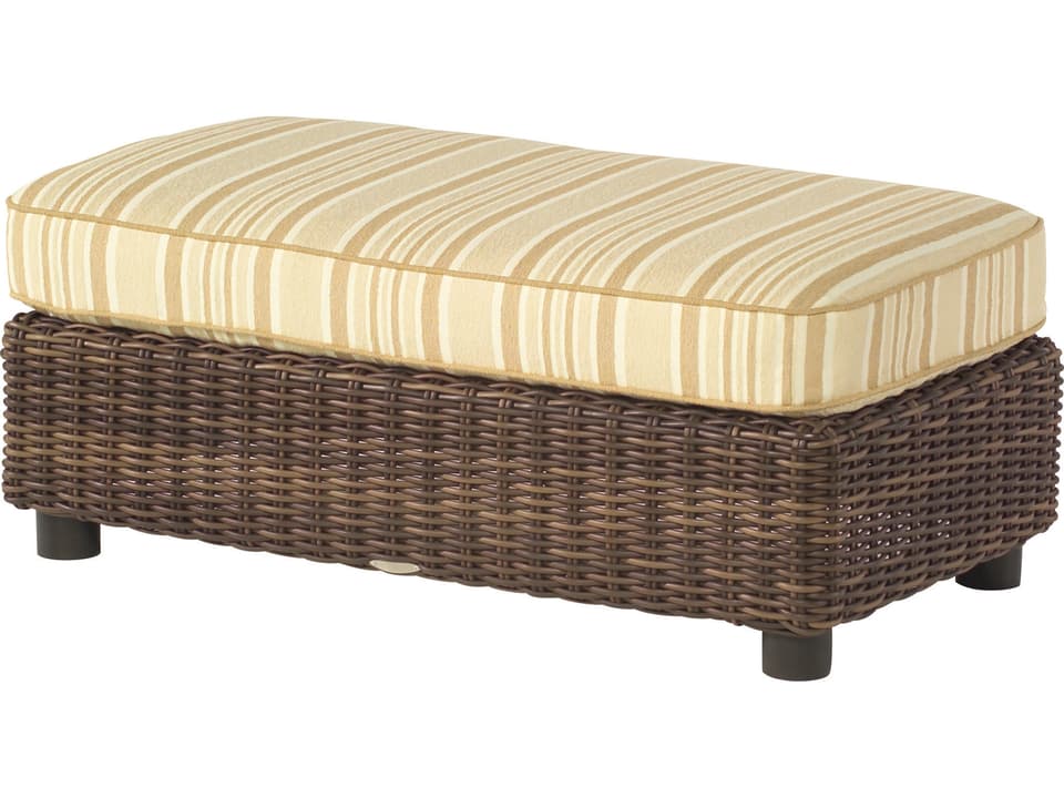 Sonoma Wicker Ottoman and a Half