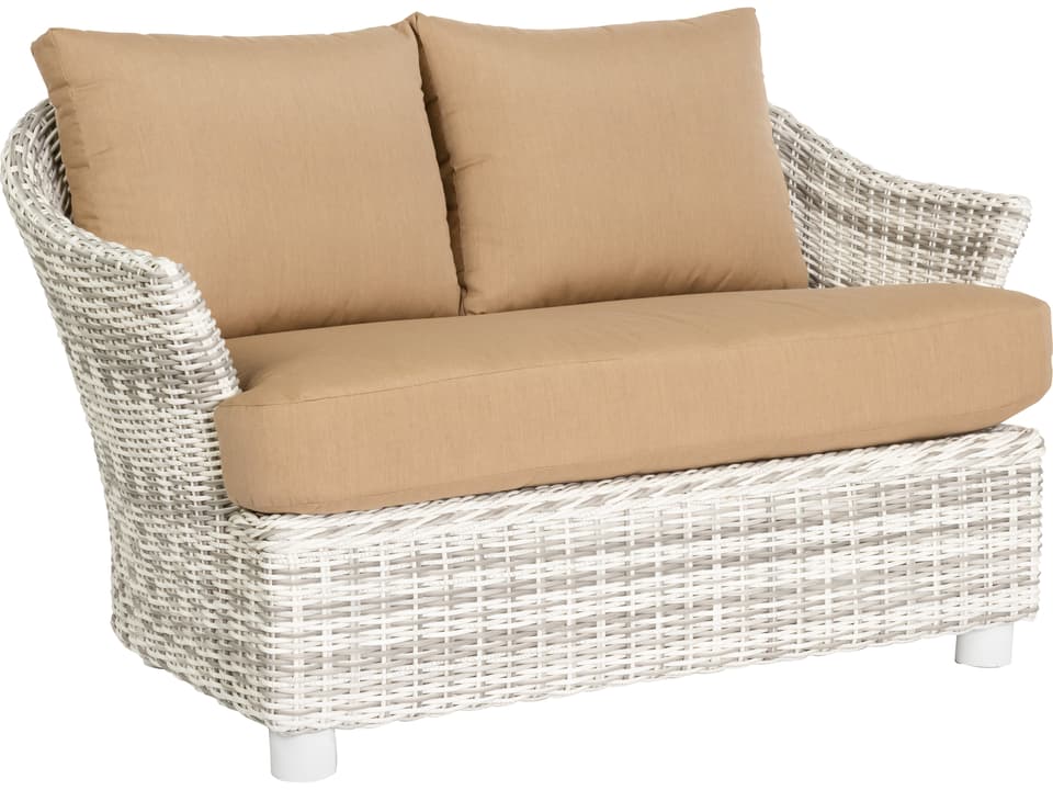 Sonoma Wicker Outdoor Loveseat in Trax Mink