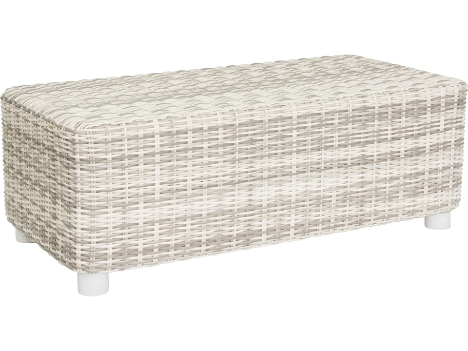 Whitecraft Sonoma Wicker Rectangular Coffee Table in Trax Mink