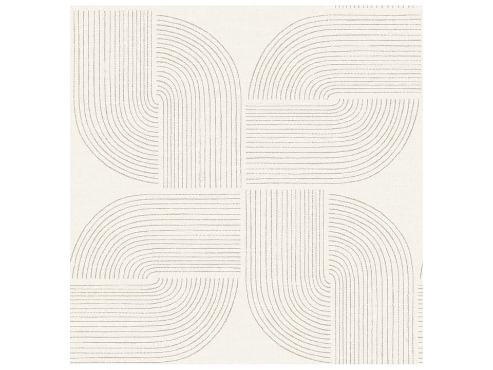 Drew & Jonathan Home Fifth Edition Brown Spiral Arches Wallpaper