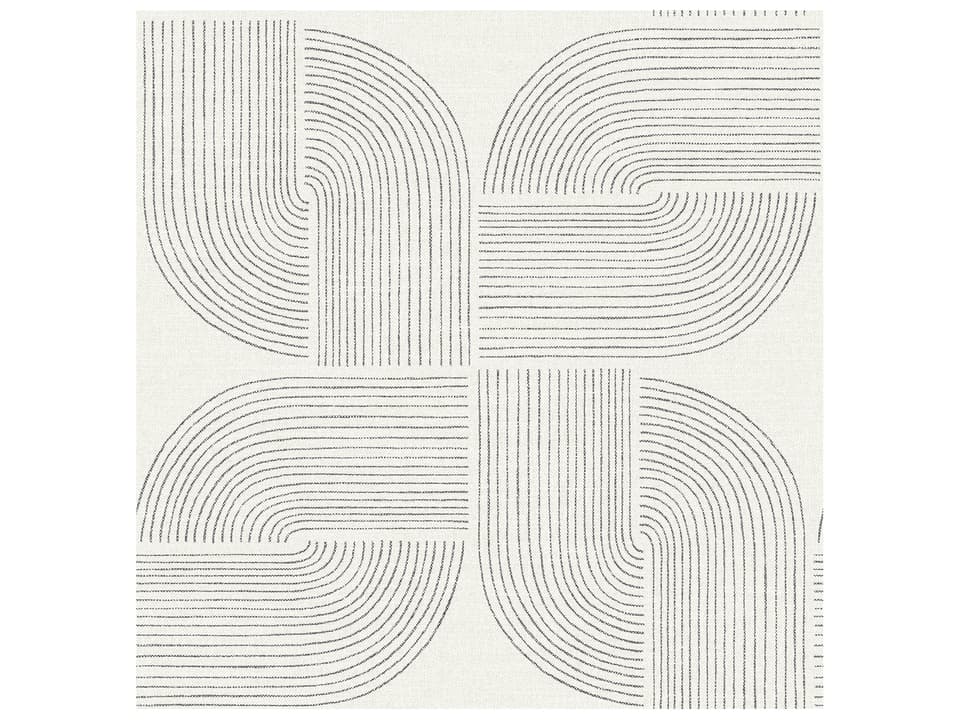 Drew & Jonathan Home Fifth Edition Black Spiral Arches Wallpaper
