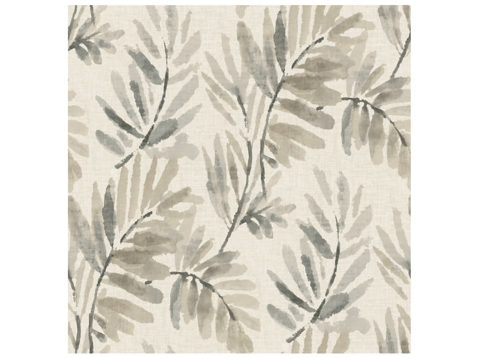 Drew & Jonathan Home Fifth Edition Grey Ferns Wallpaper