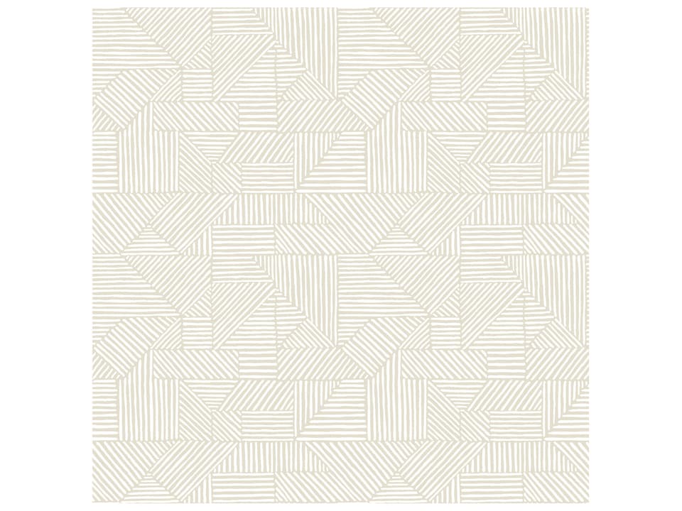 Drew & Jonathan Home Fifth Edition Silver Block Geometric Wallpaper