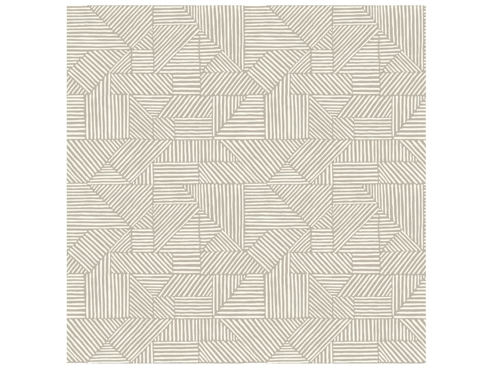 Drew & Jonathan Home Fifth Edition Light Grey Block Geometric Wallpaper