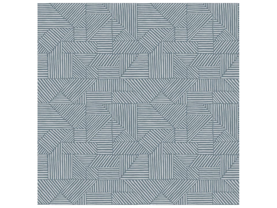 Drew & Jonathan Home Fifth Edition Blue Block Geometric Wallpaper