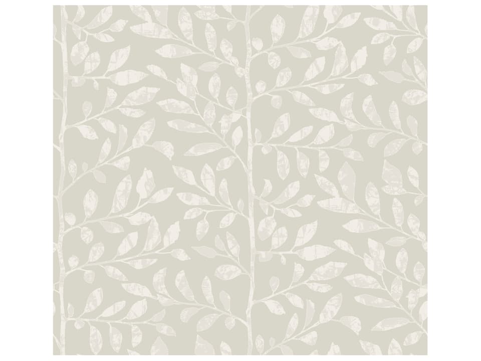 Drew & Jonathan Home Fifth Edition Light Grey Sapling Wallpaper