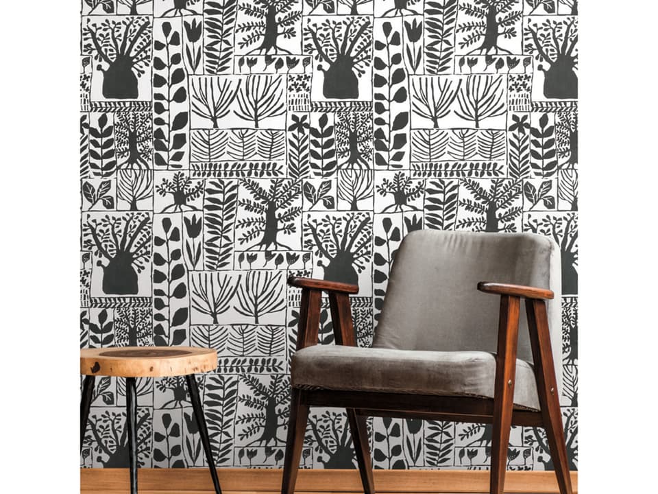 Black & White Resource Library Black White Primitive Trees Wallpaper