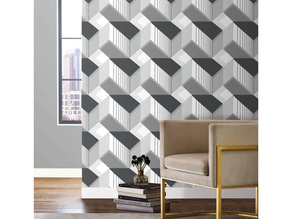 Black & White Resource Library Black White Graphic Geo Wallpaper