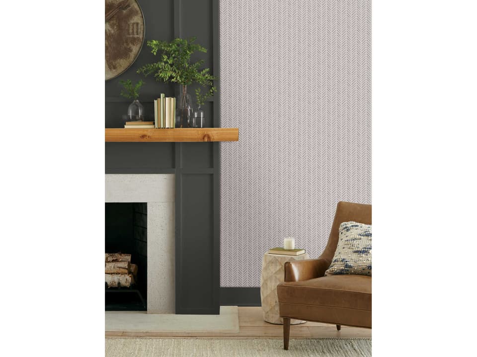 Magnolia Home Artful Prints & Patterns Black / White Pick-Up Sticks Wallpaper