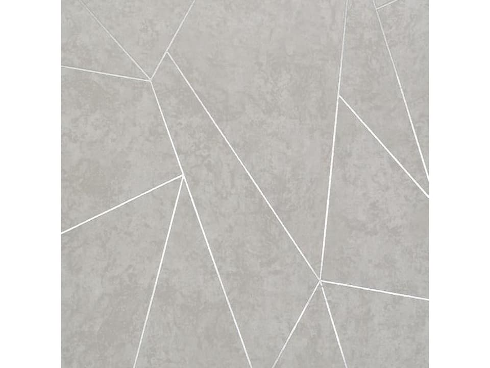 Antonina Vella Modern Metals Light Grey Silver Nazca Wallpaper