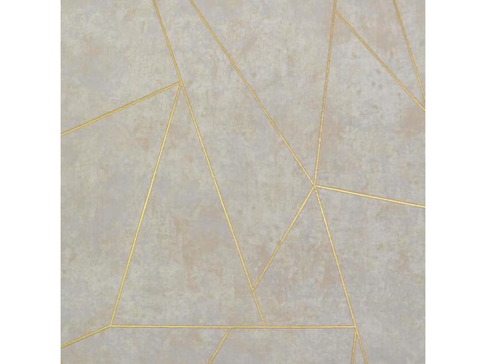 Antonina Vella Modern Metals Neutral Gold Nazca Wallpaper