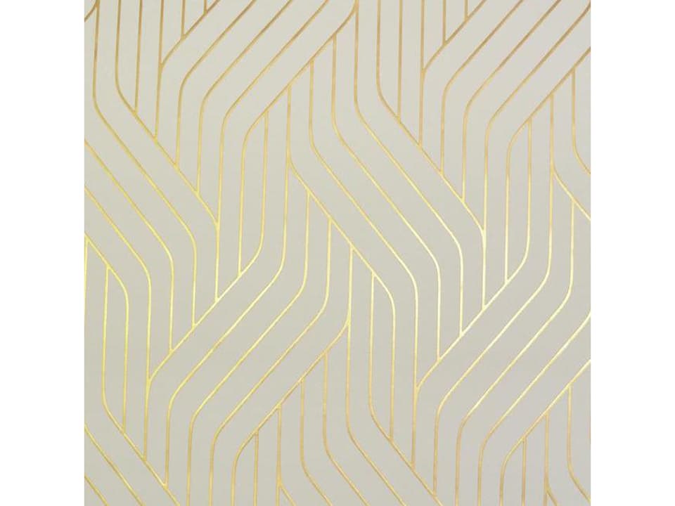 Antonina Vella Modern Metals Almond Gold Ebb Flow Wallpaper