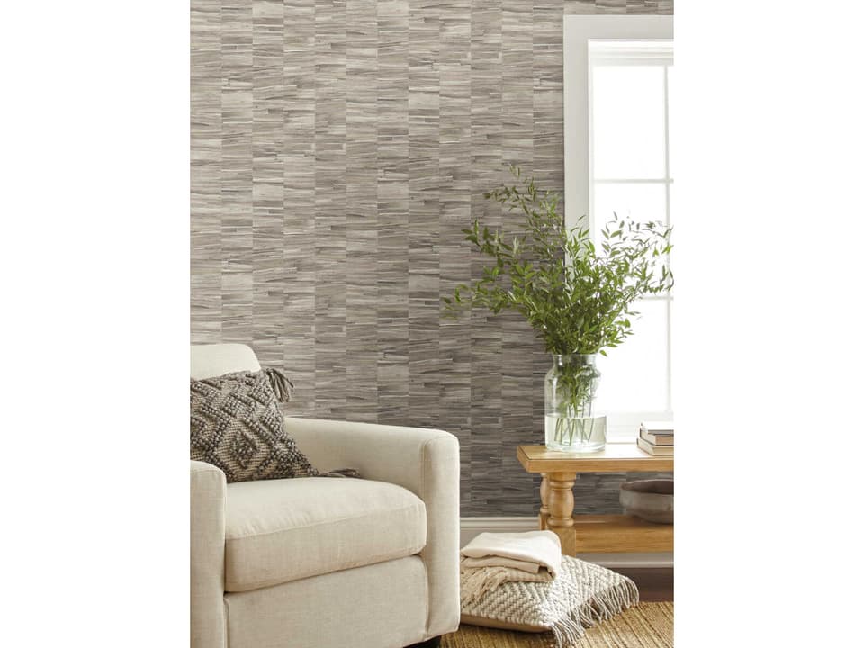 Magnolia Open Sheet Grey Reserve Wallpaper
