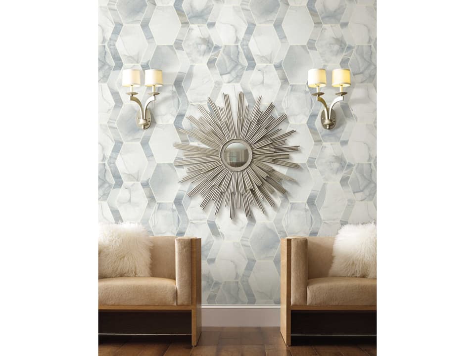 Modern Nature 2nd Edition Blue Grey Earthbound Wallpaper