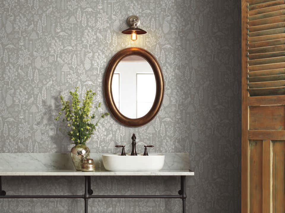 Rifle Paper Co. Second Edition Black Menagerie Toile Wallpaper