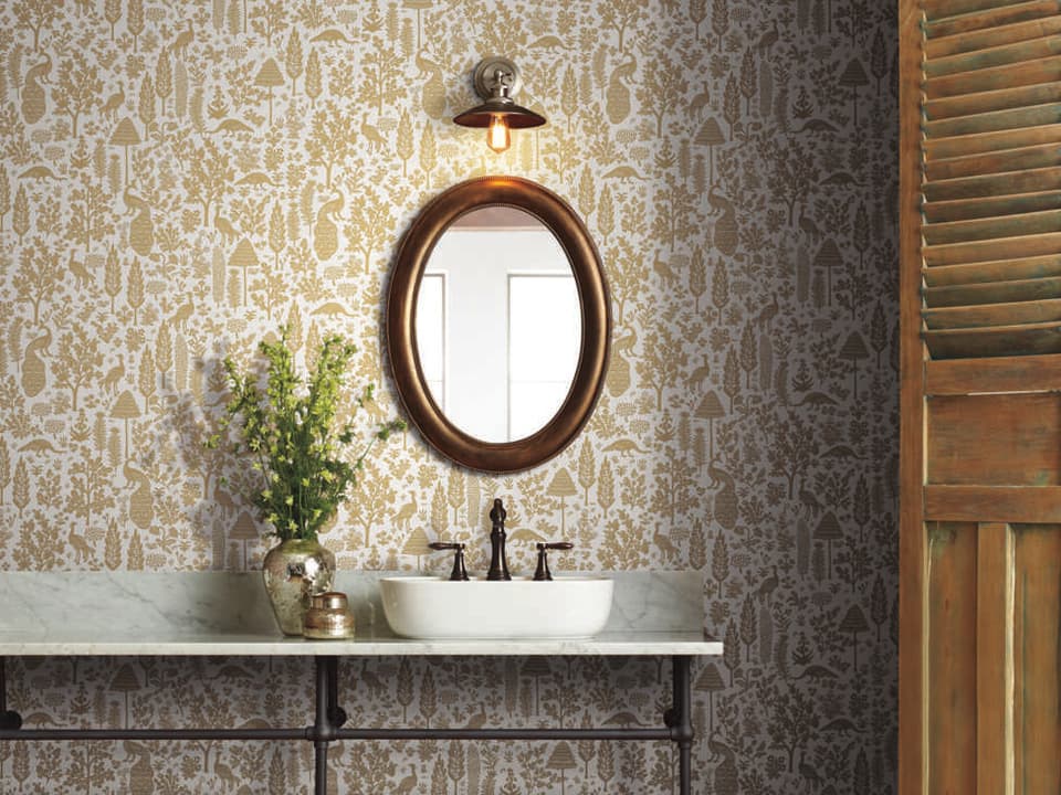 Rifle Paper Co. Second Edition Beige Menagerie Toile Wallpaper