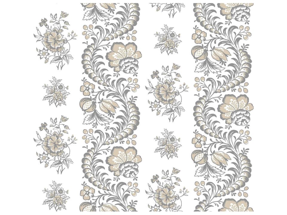 Antonina Vella Charcoal Floral Wallpaper