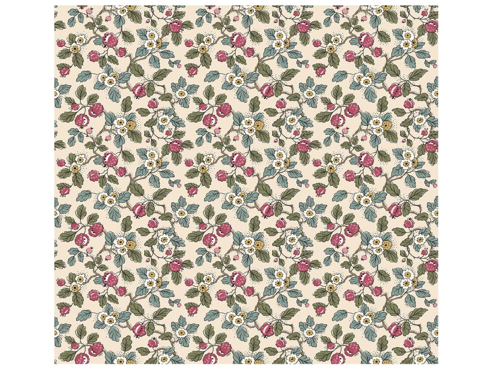 Antonina Vella Merlot Berry Vines Wallpaper