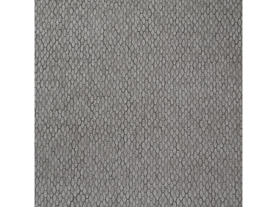 Antonina Vella Natural Opalescence Dark Silver Stretched Hexagons Wallpaper