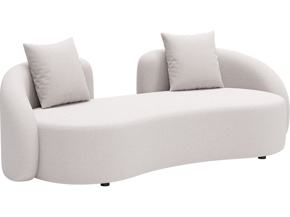 Sunny Isles Olefin Outdoor Loveseat in Beige