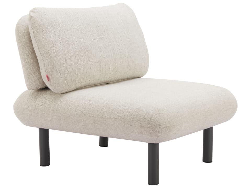 Aperto Modern Accent Chair in Beige Olefin Fabric