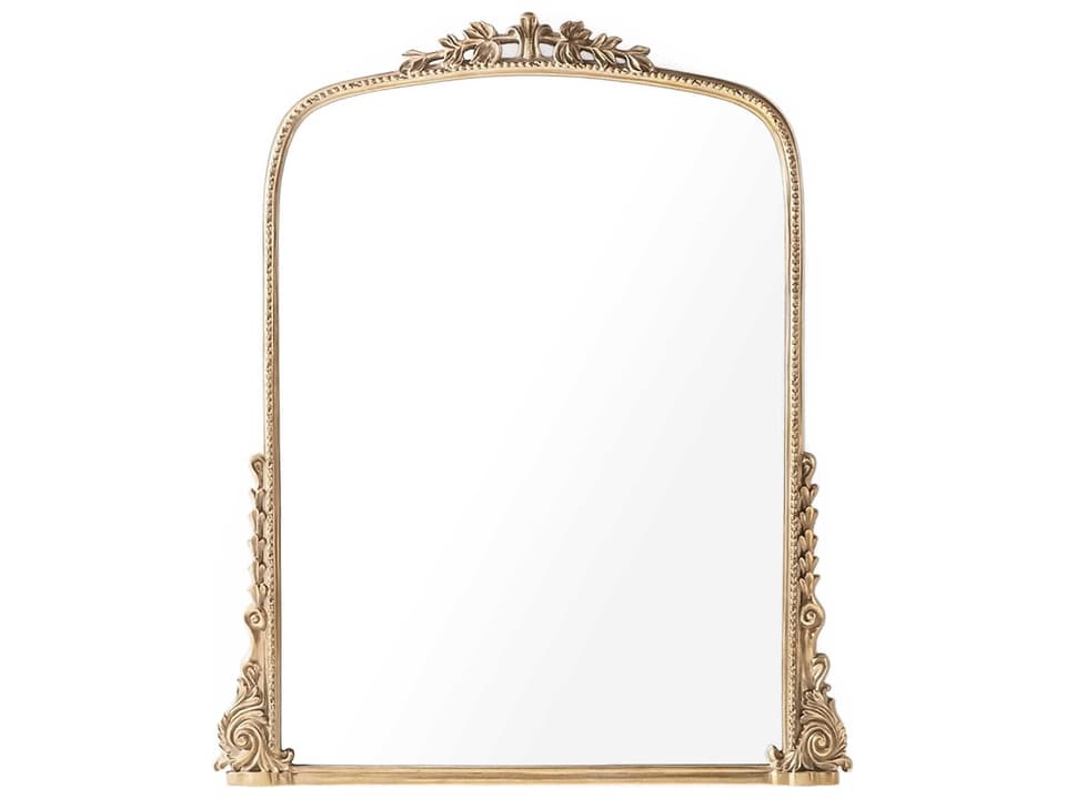 Jules Mirror in Antique Gold Finish with Iron and Glass