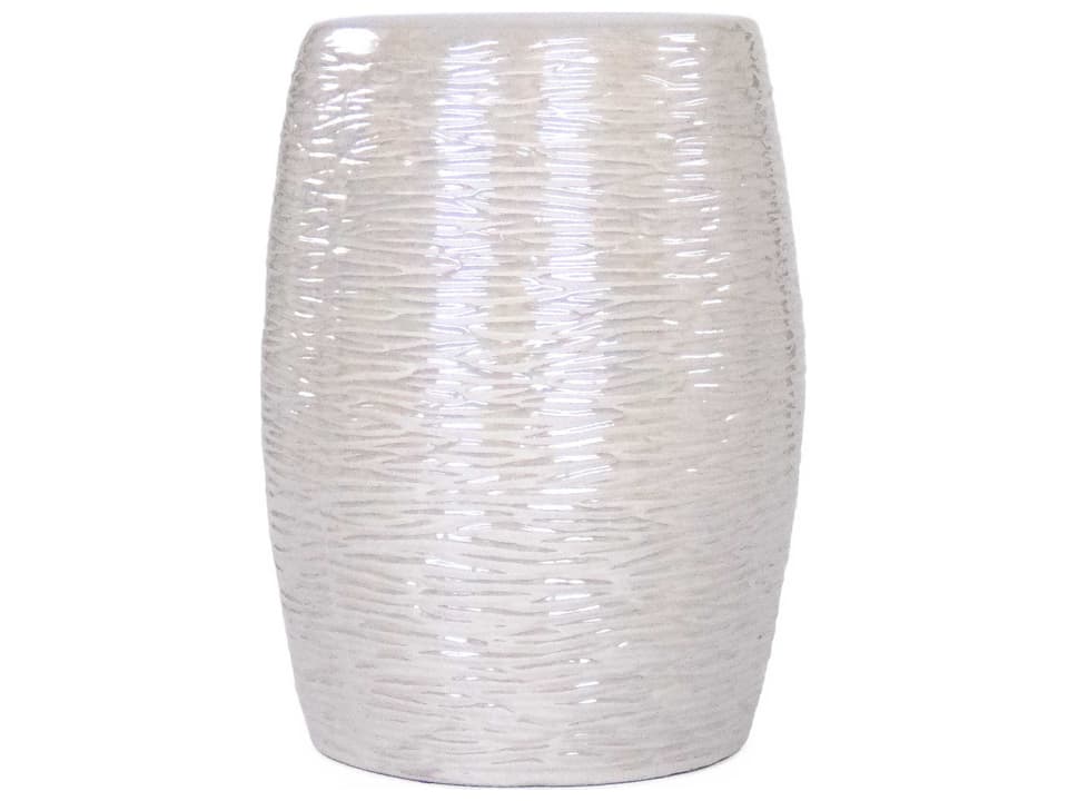 Garden Iridescent Grey Accent Stool